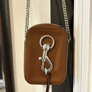 Rebecca Minkoff brown camel crossbody bag